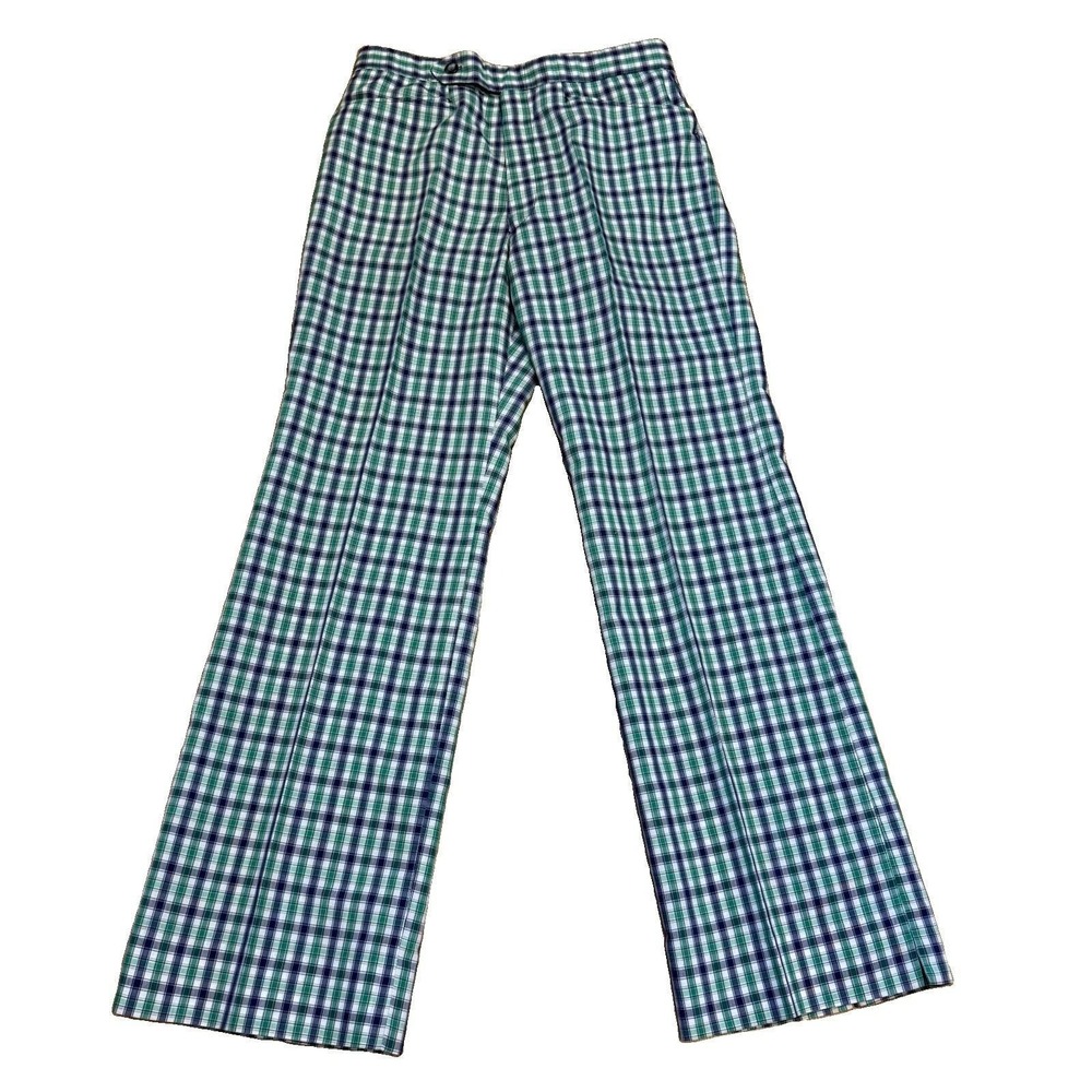 Divots Golf Pants Vintage Plaid Trousers Country Club Preppy 70s 28x30 Ivy Retro